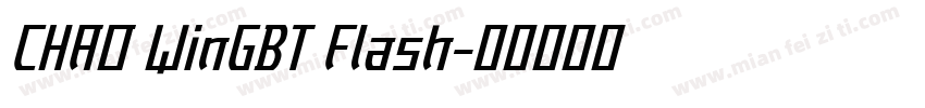 CHAO WinGBT Flash字体转换